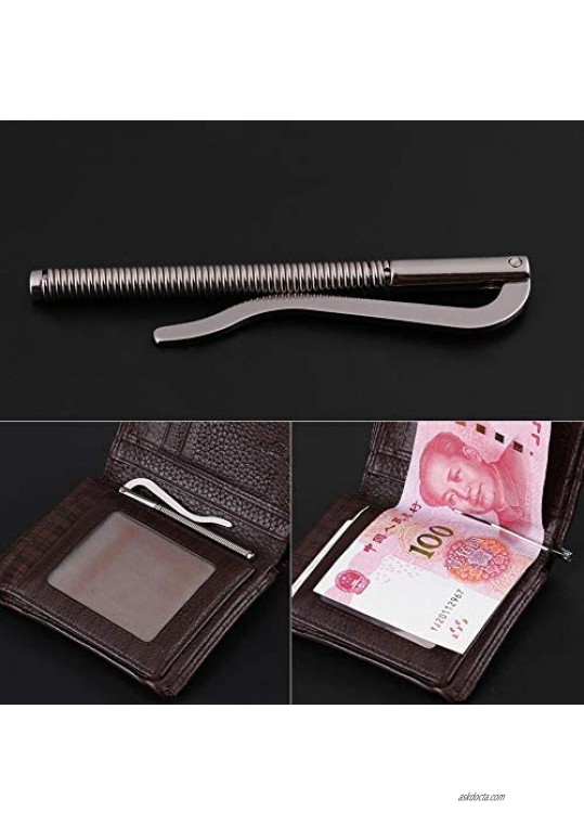 Wallet Spring Clip 5pcs Durable Non Deformation Money Spring Clip Tool for Bifold Leather Wallet Purse Credit Card Holder