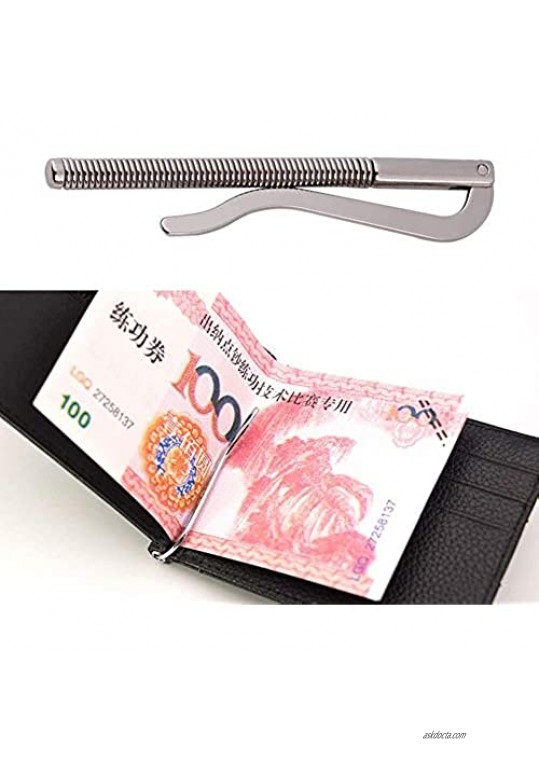 Wallet Spring Clip 5pcs Durable Non Deformation Money Spring Clip Tool for Bifold Leather Wallet Purse Credit Card Holder