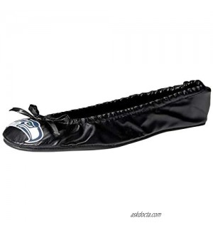 FOCO NFL Unisex Exclusive Team Logo Flats with Clutch