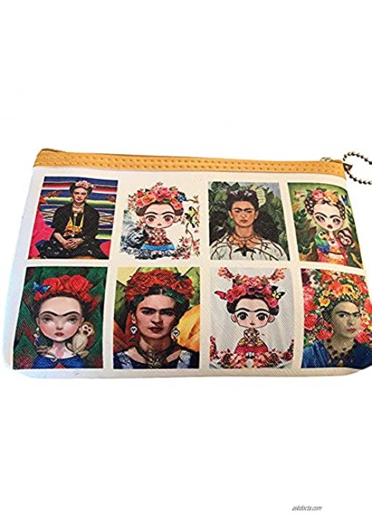 Frida Kahlo 2 Pack Zippered Accessory Bag Set
