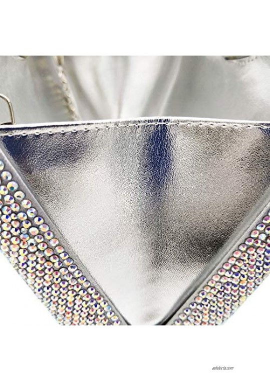 Elegant Women Crystal Evening Bags Wedding Cocktail Party Diamond Clutch Handbags