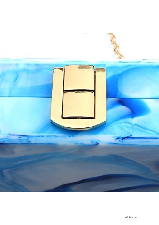 LETODE Women Acrylic Clutch Purse Perspex Box Handbags for Women