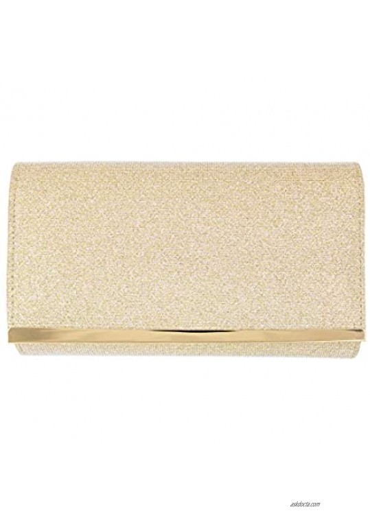 Premium Glitter Mesh Clutch Evening Bag Handbag