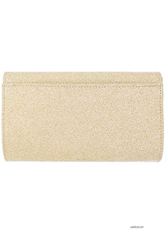 Premium Glitter Mesh Clutch Evening Bag Handbag