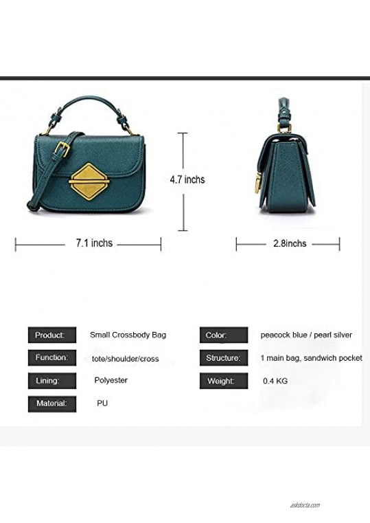 Women's Small Top-Handle Bags and Crossbody Handbags - Lychee Pattern Fashion Lightweight Purse Bag