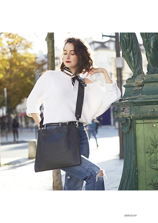 ALICIA DAKTERIS | Alodie Italian Leather Crossbody Bag in Black