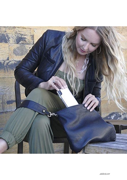 ALICIA DAKTERIS | Alodie Italian Leather Crossbody Bag in Black