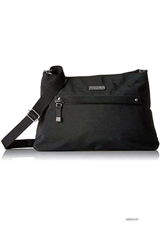 Baggallini All Around Crossbody Bag - Slim Profile Lightweight Crossbody Travel Bag with Zippered Closure and Pockets