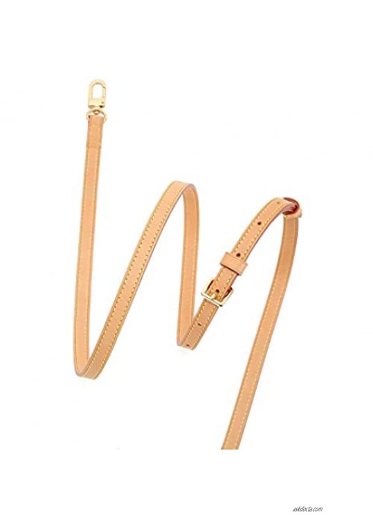 OULARIO Vachetta Leather Crossbody Adjustable Strap for Pochette Small Bags Favorite Mini NM Eva PM MM (Vachetta Leather)