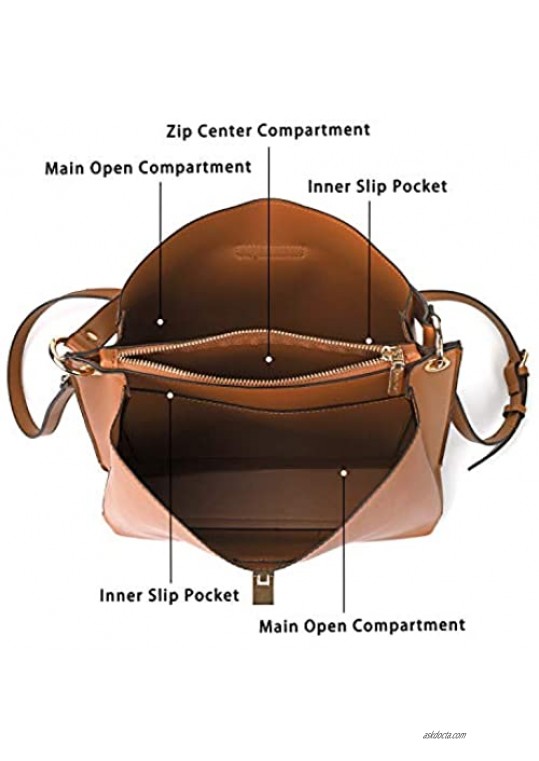 AFKOMST Bucket Bag and Black Purses for Women Hobo Bags Designer Shoulder Handbags Medium
