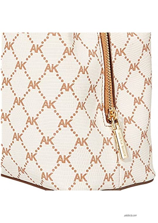 Anne Klein Triple Compartment Satchel with Card Pouch