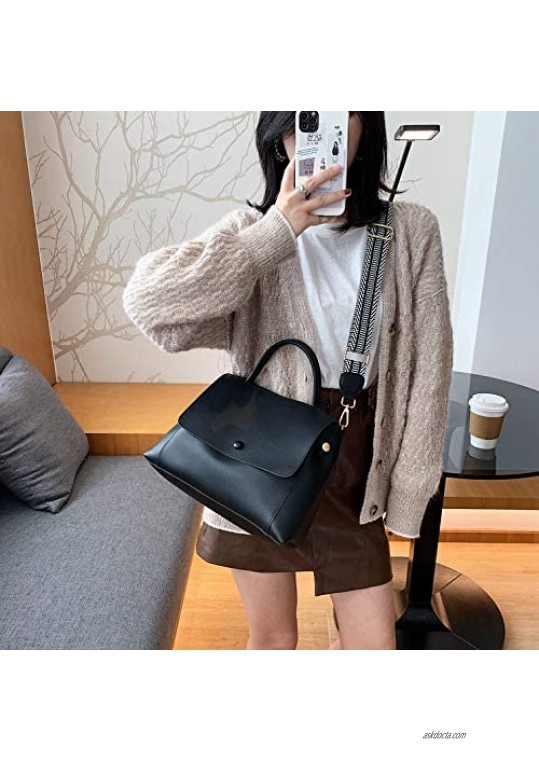 Fashion Purses and Handbags for Womens PU Leather Top Handle Satchel Shoulder Tote Bags