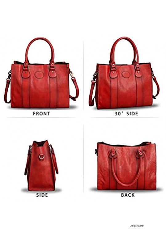 Genuine Leather Satchel Purses Handbags for Women Top Handle Shoulder Bags Lady Crossbody Tote Bags