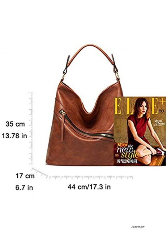 Large Hobo Bags for women Shoulder Bags Soft Vegan Leather Big Tote Handbags Large Purses tassel Work Bags Woman Satchel
