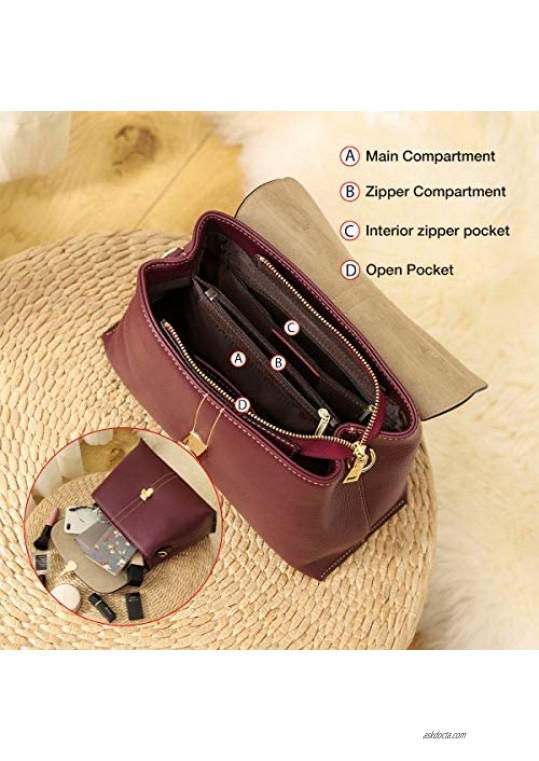 Leather Crossbody Bag for Women Genuine Leather Ladies Designer Satchel Handbag