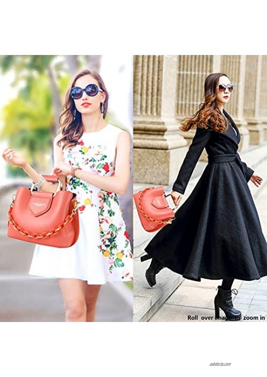 Qiayime women's Fashion shoulder handbags purses PU Leather Handbag satchel purse