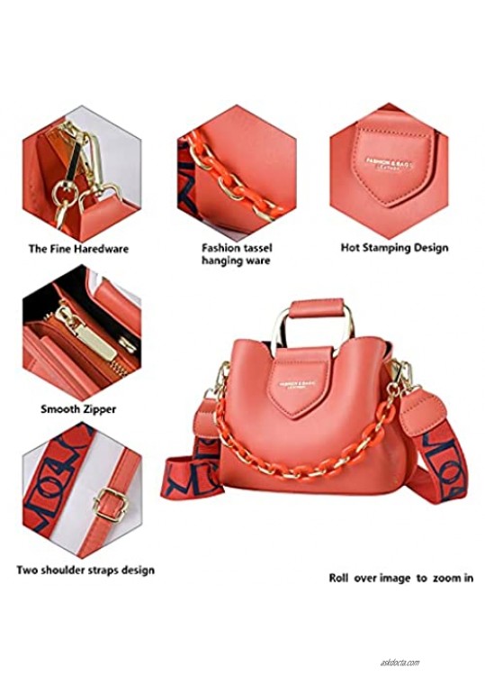 Qiayime women's Fashion shoulder handbags purses PU Leather Handbag satchel purse