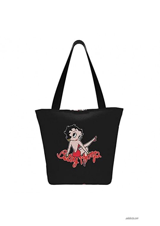 Syifasya Betty Boop Tote Bag Shoulder Bag Top Handle Satchel Handbag For Women Work School Travel Business Shopping Casual