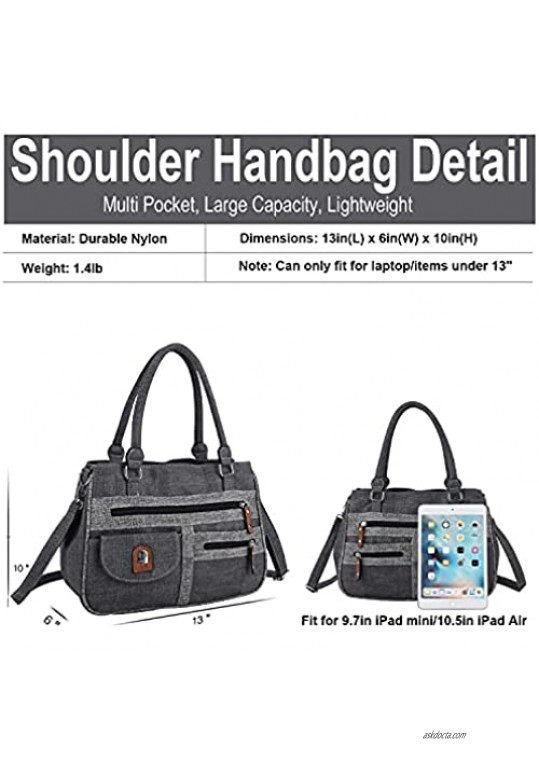 ZOCAI Women Crossbody Shoulder Handbags - Fashion Top Handle Satchel Bag Multiple Pockets Purse Ladies Satchel Bags