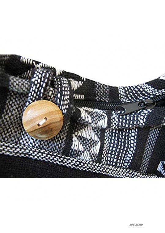 Aztec Crossbody Bags for Women - Boho Shoulder Bag - Handmade Hippie Purse - Fully Lined Cotton Interior - Medium