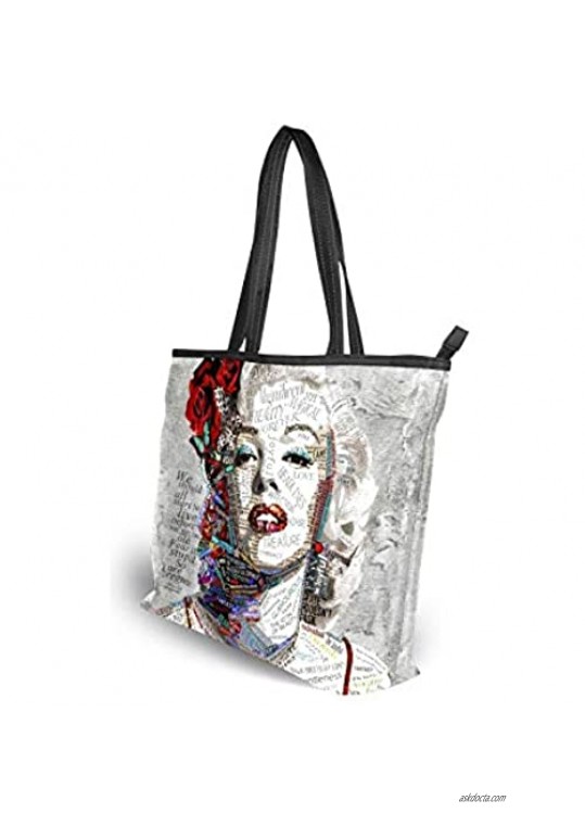 INSOMO Tote Bag Handbag for Women Cool Girl Shoulder Bag Top Handle Purses for School Work Travel Gym Shopping