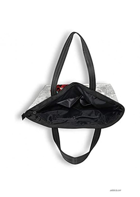 INSOMO Tote Bag Handbag for Women Cool Girl Shoulder Bag Top Handle Purses for School Work Travel Gym Shopping