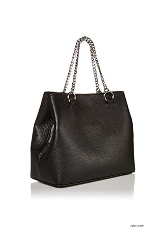 Lacoste Women's Leather Croc Chain Top Handle Shoulder Bag