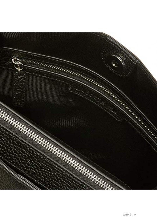 Lacoste Women's Leather Croc Chain Top Handle Shoulder Bag