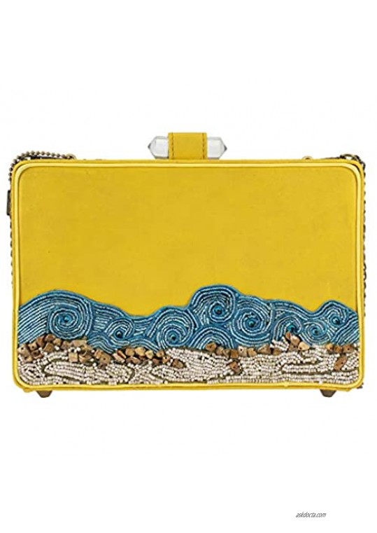 Mary Frances Accessories – Crossbody Handbag – Sunrise at Sea Beaded Crossbody Purse for Women