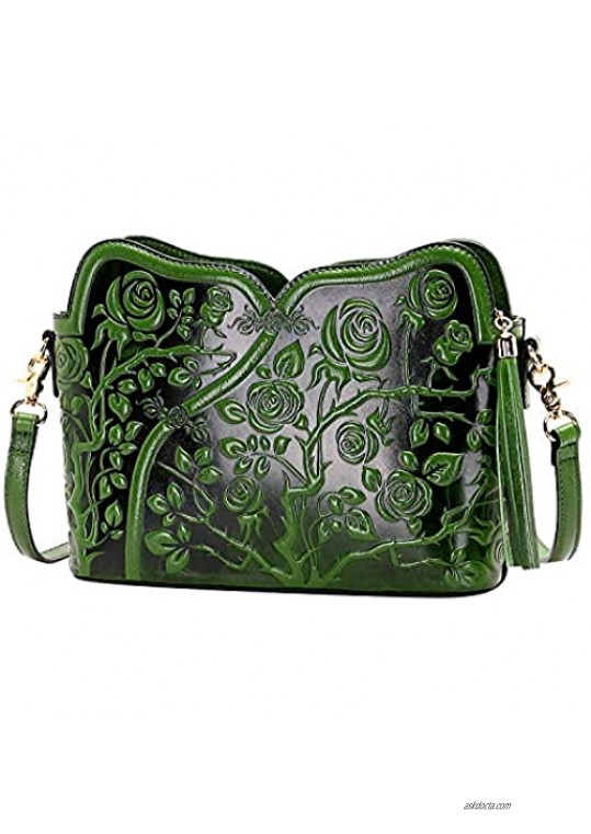 PIJUSHI Leather Handbags for Women Crossbody Bags for Women Designer Handbags Ladies Shoulder Clutch Purses