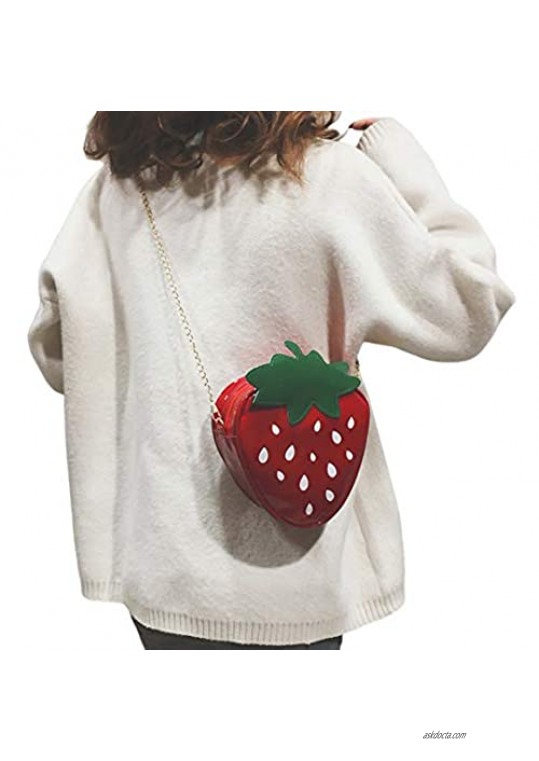 Segreto Women Pineapple Purse Chain Small Crossbody Bag Cell Phone Wallet Bag Shoulder Bag Handbag Fruit Shaped