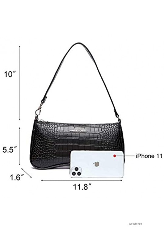 Shoulder Bag for Women Clutch Shoulder Handbag Classic Tote Purses and Handbag with Vegan Leather