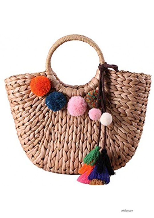 YYW Summer Evening Handbag Straw One-shoulder Woven Rattan Handbag Summer Beach Straw Woven Envelope Wallet for Woman (3)