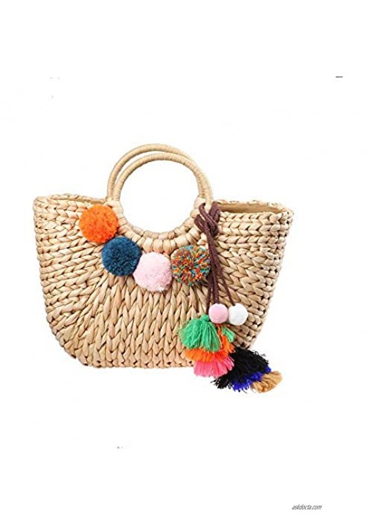 YYW Summer Evening Handbag Straw One-shoulder Woven Rattan Handbag Summer Beach Straw Woven Envelope Wallet for Woman (3)