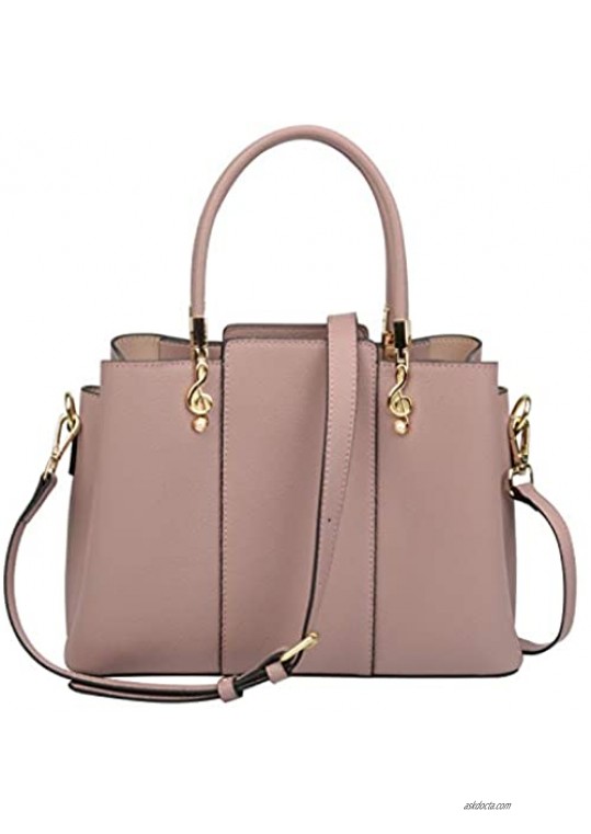Ainifeel Women's Genuine Leather Handbags and Purses Top Handle Handbags For Work Everyday Leather Handbags