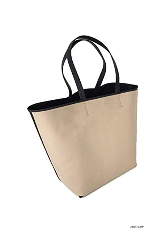 Kate Spade Nouveau New York Large Twill Tote Natural/Black