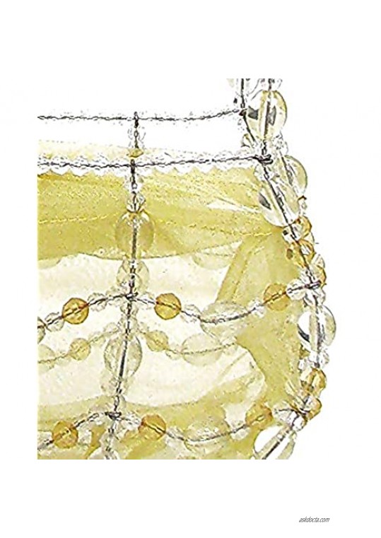Linpeng Fiona Hand Made Wire Beaded Handbag 9 x 4.75 x 3