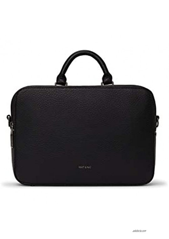 Matt & Nat Vegan Handbags Muse Top Handle Handbag Black (Black)