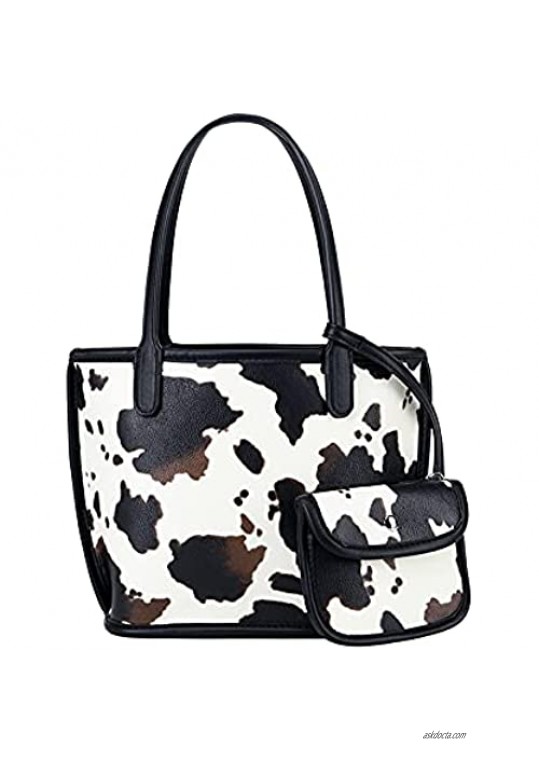 Small Cow Print Bag，Tote Handbags for Women on Sale Designer ， 3 piece purse sets for women