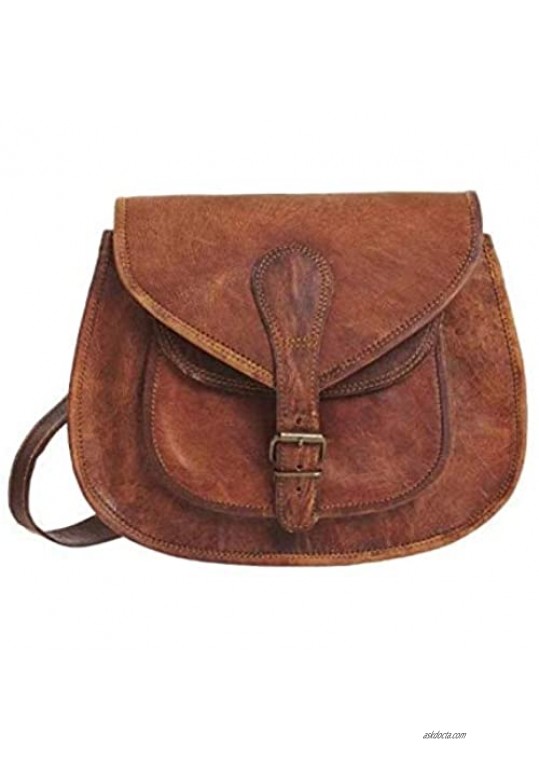 Vintage Leather Saddle Bag