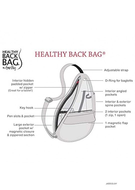 AmeriBag X-Small Distressed Nylon Healthy Back Bag Tote