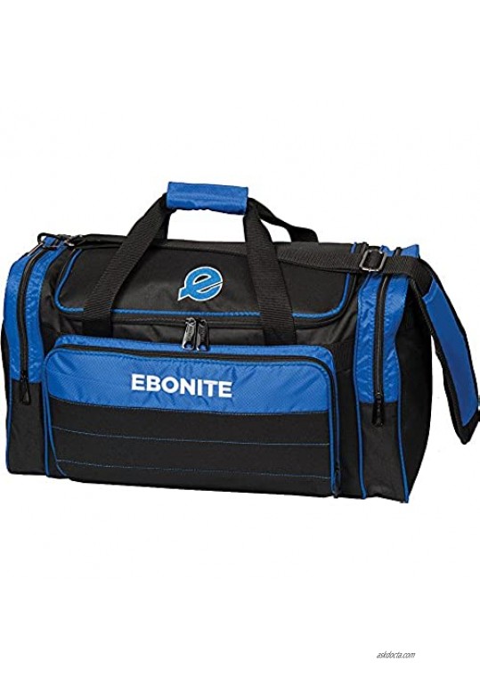 Ebonite Conquest Double Tote Bowling Bag  Black/Royal