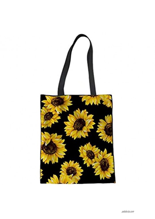 FOR U DESIGNS Women Canvas Reusable Tote Bag Women Shopping Tote Bags Book Bags