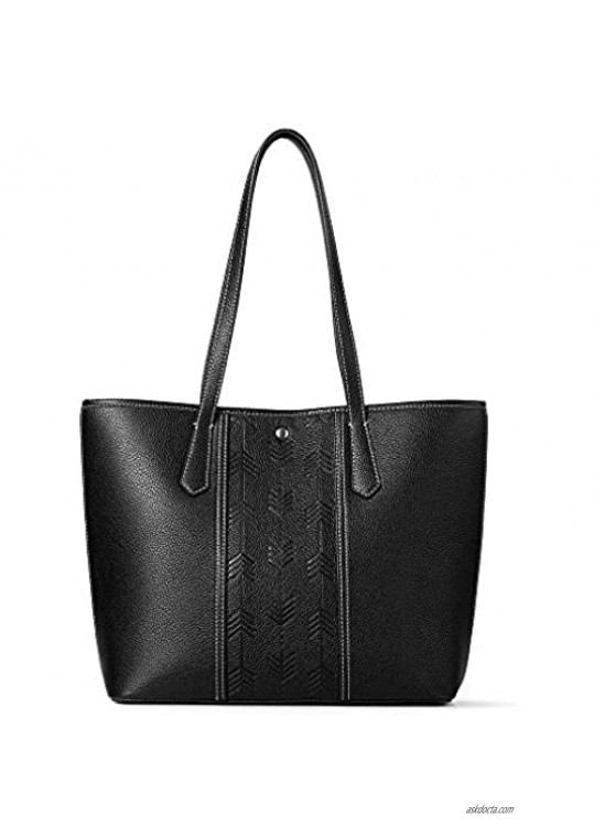 Lekesky Leather Women Purses and Handbags Shoulder Tote Bag for Women Medium