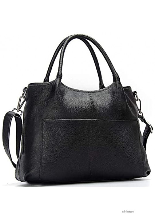 Retro Genuine Leather Handbags Shoulder Tote Organizer Top Handles Crossbody Bag Satchel Designer Purse for Women