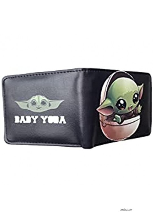Darth Vader Coin Purse b aby Y oda Wallet Unisex Coin Purse Anime Bifold Wallet Short Fold Cartoon Wallet With large-Capacity Credit Card-02