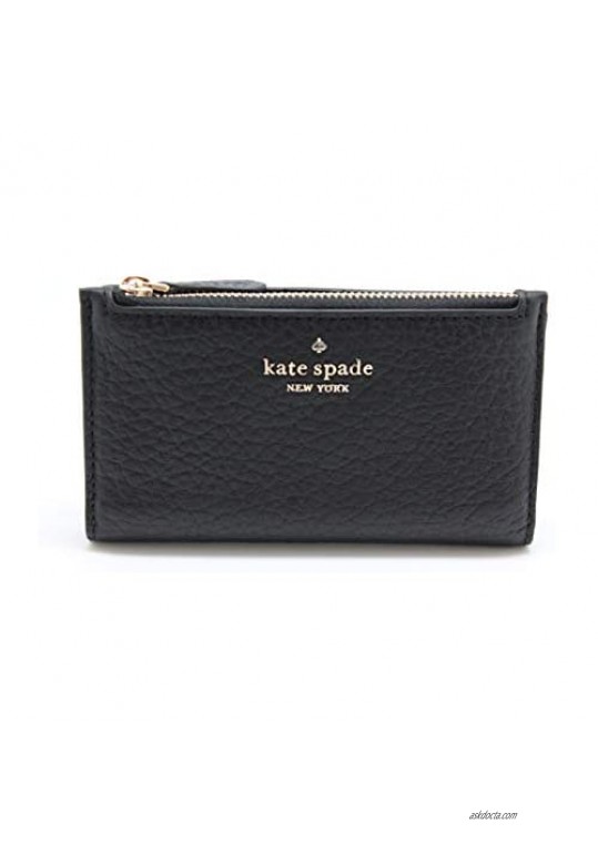 Kate Spade New York Leighton Small Slim Bifold Wallet Black