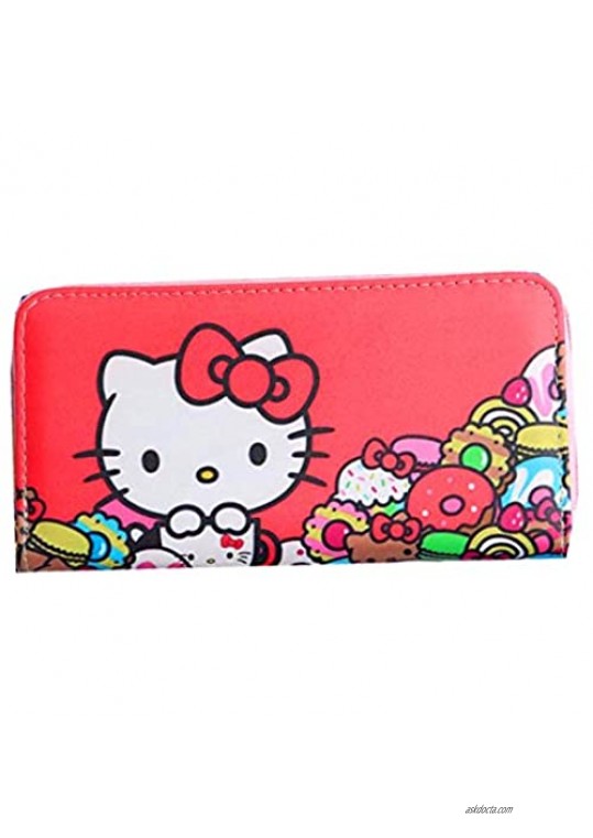 Kerr's Choice Card Holder Wallet Hello Kitty Purse PU Hello Kitty Clutch Sanrio Wallet Kawaii Wallet