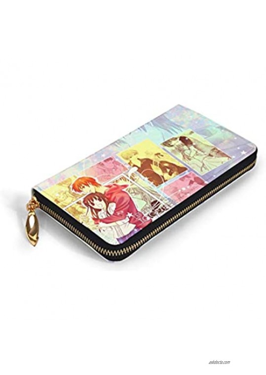 KMIUMIK Fruits Basket Anime Cartoon Leather Wallet Cosplay Credit Card Holder For Men Women Great Gift