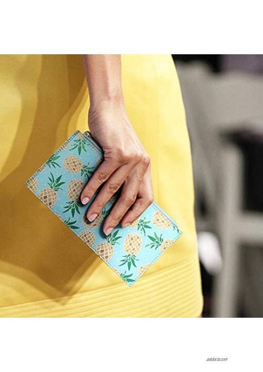 KUKOO Wallets for Women RFID Blocking Large Capacity Slim Bifold Multi Card Organizer Wallet with Zipper Pocket Gift Box